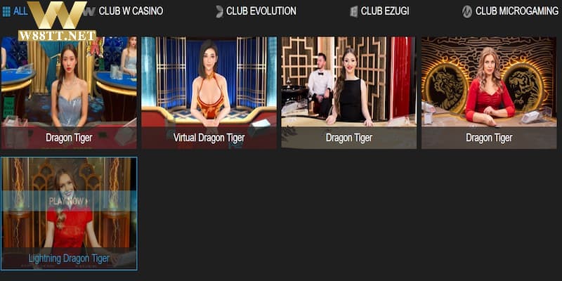 Top game casino trực tuyến phổ biến nhất năm 2024 tại W88